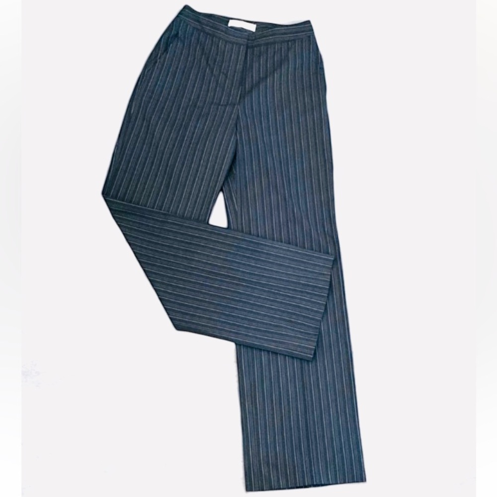 NWOT MAXMARA Italian Made Wool Blend Strips Black Trouser’s Size 4 USA